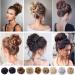 40G Curly Messy Hair Bun Updo Scrunchy Scrunchie Donut Hair Extensions Bleach Blonde Chignons Wavy Hairpiece Ribbon Ponytail Extension - Buy Online on GoSupps.com