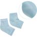 Soft Ventilate Gel Heel Socks for Dry Hard Cracked Skin - 3 Pairs (Pink Turquoise Grey) - Buy Online on GoSupps.com