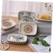 Amosfun 4pcs Ceramic Hand-painted Soap Dish Ceramic Soap Dish Soap Holder Soap Stand Flower Soap Dish Bathroom Soap Dish Soap Dishes for Bathroom European Style Soap Box Container Ceramics - Buy Online on GoSupps.com
