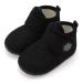 JIASUQI Baby Boys Girls Booties Toddler Soft Winter Boots House Slippers Infant Warm Socks Anti Skid Newborn Crib Shoes 2-2.5 Years Black
