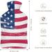American Flag Hot Water Bottle - Pain Relief & Cramps - Rubber Bag for Hot/Cold Therapy & Foot Warmer - Buy Online on GoSupps.com