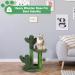 T2Y Cactus Cat Scratching Post - 3 Scratch Posts with Dangling Bell Ball - Premium Sisal Scratcher for Indoor Cats - Buy Online on GoSupps.com