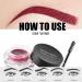HISUNBEN Eyebrow pomade waterproof eyebrow gel eyebrow pomade with brush long lasting for dense and natural looking eyebrow wine - Buy Online on GoSupps.com