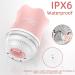 Leuxe Facial Cleansing Brush: 3-in-1 Rotary Massage & Exfoliating Machine | 3 Portable Facial Cleaners | 3 Speeds | Rose Pink - Buy Online on GoSupps.com