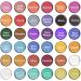 Let's Resin 36 Colors Mica Powder - Natural Colorant for Epoxy and UV Resin, Soap, Candle, Lip Gloss, Nail Polish, Slime, Bath Bomb - Buy Online on GoSupps.com
