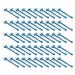 50pcs Shaving Brush with PP Handle Portable Soft Nylon Bristles Electric Shaver Cleaning Brush Replacement Brushes