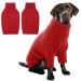 Iecoii dog sweater sweater for dogs dog sweaters for small medium-sized large dogs warm turtleneck dog sweater winter dog clothing for cats Chihuahua French bulldog Labrador X-Large red