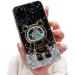 Tivenfezk Nadoli for Samsung Galaxy S20 Ultra Treibeand B r Astronaut Hidden Stand Shell caricature glitter astronaut stand Soft silicone bling cell phone case transparent protective cover Samsung Galaxy S20 Ultra Black