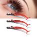 Zetiling Red Stainless Steel Eyelash Tweezers - Ergonomic Design Perfect for Double Eyelid Stickers - Buy Online on GoSupps.com