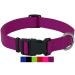 Dey - Premium dog collar nylon |Adjustable |For small and large dogs |Many colors and sizes |Collar dog cat puppy |Dog neck bands |Cat neck band |Puppy neck band |Lila XS XS - 1.0 x 21-30 cm purple