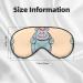 Cartoon Hippos Print Unisex Eye Mask - Soft Comfortable Light-Blocking for Sleep | International Shipping - Buy Online on GoSupps.com