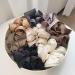 Apricot Oversized Silk Scrunchies - Elastic Satin Hair Ties for Frizz Prevention and Breakage - Buy Online on GoSupps.com