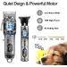Soonsell T-Blade Hair Clippers for Men - Cordless Barber Trimmer Kit with Close Cutting Blade, Beard Trimmer, LCD Display - Silver - Buy Online on GoSupps.com