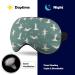 Yoga Bull Terrier Dogs Sleep Mask - Adjustable Strap for Sleeping, Blocking Light - Men Women Night Travel Nap Blindfold - Buy Online on GoSupps.com