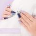 Gellen Gel Nail Polish Kit - Soft Lavender, Grays, White, Midnight Blue - 6 Colors, Metallic Glitters - Salon/Home Gel Manicure Set - Buy Online on GoSupps.com