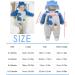 Baby Snowsuit Winter Romper | Cotton Jumpsuit with Detachable Hood | Footies Outfit for Boys Girls 0-3 Months - Blue - Buy Online on GoSupps.com
