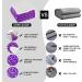 Sherpa Throw Blanket - Cozy & Soft Reversible Fuzzy Blanket for Couch, Bed, Sofa - Purple 50x60 - Buy Online on GoSupps.com