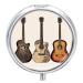 Pill Box Pill Case 3 Compartment Travel Pill Box Guitar Printing Small Pill Box Portable Medicine Pill Case Pill Organizer for Purse & Pocket for Travel Handbag (Round)