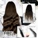 Moresoo Microring Extensions - Real Hair Dark Brown 45 cm | Remy Loop Extensions #4 | Easy Application Microrings 1g/s 50g - Buy Online on GoSupps.com