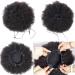 WENYU Afro Puff Drawstring Ponytail 6 Inch - Brazilian Virgin Human Hair Bun for Black Women - Kinky Curly Clip In Extension - Natural Color - Pack of 1 - Buy Online on GoSupps.com