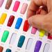 BNG Nail Display Book - 120 Color Professional Gel Polish Chart | Creamy White Leather Design | Salon Quality Nail Art Display Booklet - 120 Pcs False Nail Tips - Buy Online on GoSupps.com