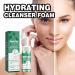 Green tea face cleaner with brush head Deep cleaning Mousse cleaner BFeuchtigkeitsspendende bubbles soft face cleaning Acne reducing Brightening face cleaning 100 ml - Buy Online on GoSupps.com