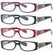 Women's Reading Glasses - 4 Pairs Ladies Fashion Print Readers 1.25 4 Pairs - Mixed Color Set 1.25 x
