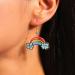 Feylie Acrylic Trailer Earrings for Women - Colorful Cartoon Fashion Ornaments for Everyday & Casual Dates - Rainbow & Stars Design - Buy Online on GoSupps.com