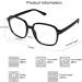 Sojos Oversized Square Blue Light Blocking Glasses for Women - TR90 Frame - SJ5081 C1 Black Frame - Buy Online on GoSupps.com