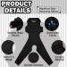HJYOKUSO Recovery Suit for Dogs - XXL Black Surgery & Hind Leg Protection | Leak Cuff & Licking Prevention - Buy Online on GoSupps.com