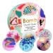 Bomb Cosmetics Paint The Rainbow Set of 6 handmade and hand-painted bath bombs with essential oils 160g each