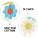 VALICLUD Flower Crochet Headband Boho Knitted Bandana Hair Wrap Farmhouse Vintage Flower Hair Accessory for Women Girls - Buy Online on GoSupps.com