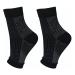 Ergonomical Sock Sleeve Ankle Brace - Breathable Cycling Support (S/M) - Black - Buy Online on GoSupps.com