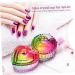FOMIYES 6 Pcs Colorful Crystal Cup Liquid Storage Containers Glass Bowls Colored Glass Color Run Powder Nail Tips for Acrylic Nails Professional Petri Dish Glass Dappen Dish for Monomer - Buy Online on GoSupps.com