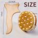 2 in 1 Wood Lymphatic Drainage Dry Brush Massage Tools Kit - Wooden Therapy Paddle for Body - Maderoterapia Kit - Shower Brush for Cellulite - Best Body Brushing Tool - Buy Online on GoSupps.com