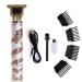 Men's Hair Clippers Home Haircutting Cordless Clipper Kit Nearly Zero Gapped T Blade Hair Trimmer Clipper for Men (Dragon)
