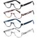 Buy EYEURL Half Frame Reading Glasses for Women - 4 Pack Blue Light Blocking Rimless Readers - 1.25x Magnification - Buy Online on GoSupps.com