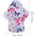7pcs Bamboo Charcoal Reusable Menstrual Pads - Washable Cloth Napkins & Panty Liners for Women - Buy Online on GoSupps.com