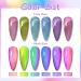 MEET ACROSS Glass Cat Eye Gel Polish Set - Colorful Magnetic UV Nail Polish for DIY Manicure | Soak Off Transparent Gel Kit - Buy Online on GoSupps.com