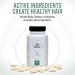 EDGE NATURALE Hair Vitamins - Hair Growth Supplement for Men and Women - 60 Tablets with Vitamin C & E - Promotes Hair Health - Hair Loss Treatment - Buy Online on GoSupps.com