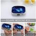 Shop Blue Starry Butterfly Pill Box - 2 Compartment Decorative Metal Organizer for Travel | Portable Pocket & Purse Pill Case - Buy Online on GoSupps.com