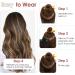 Benehair Clip in Human Hair Extensions One Piece Real Human Clip in Hair Extensions 14 Inches 55g Camel Mixed Light Blond Real Human Hair Extension Upgraded V Type Clip in Hair Extension for Women - Buy Online on GoSupps.com