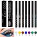 Eye Liner Pen Set | Vibrant Eye Liner Pencil Set | Colorful Eye Shadow Pencil Eyebrow Pen Highly Pigmented Longer-Lasting Colorful Eye Liner - Buy Online on GoSupps.com
