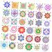 NUOBESTY 108 pcs Painting Square Plastic Kit Circle Fashion White Accessories Spraying Mixed Template Whitex3pcs 9X9cmx3pcs - Buy Online on GoSupps.com