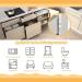 Dimiff Rubber Buffer - Self-Adhesive 100stk 10mm Height 3mm | Transparent Elastic Nips for Glass Plates Doors Cupboards & More - Buy Online on GoSupps.com