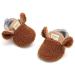 RVROVIC Baby Boys Girls Plush Winter Snow Boots Bowknot Anti Slip Warm Fleece Infant Boots Toddler Prewalkers 0-6 Months A Brown
