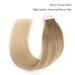 Shop Beautiful Blonde Balayage Tape-In Hair Extensions | #B8-18-60 - 45cm 50g - Invisible Hair Solutions - Buy Online on GoSupps.com