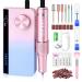 SAVILAND Portable Nail Drill Professional: 40000 RPM Upgrad E File 2024 Digital Pro Electric Cordless Fast Remover Anti-Shaking | Manicurist Nail Salon Superior Compactible for Acrylic Nails Bule&Pink