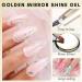 Makartt Chrome Gel Nail Polish - 8ml Metallic Gel Nail Polish Gold 3D Metal Painting Gel for Nail Art Soak off UV/LED Glossy Mirror Effect Nail Glue Gel for Home Salon DIY Manicure Gold-8ml Mirror Shine Gel - Buy Online on GoSupps.com