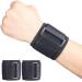 YUNYILAN 2 PCS Wrist Brace for Carpel Tunnel Comfortable Wrist Band Provide Extra Wrist Support Help Sprained Sore Arthritis Tunnel Syndrome Ganglion Cyst Relief Wrist Compressio (Black)